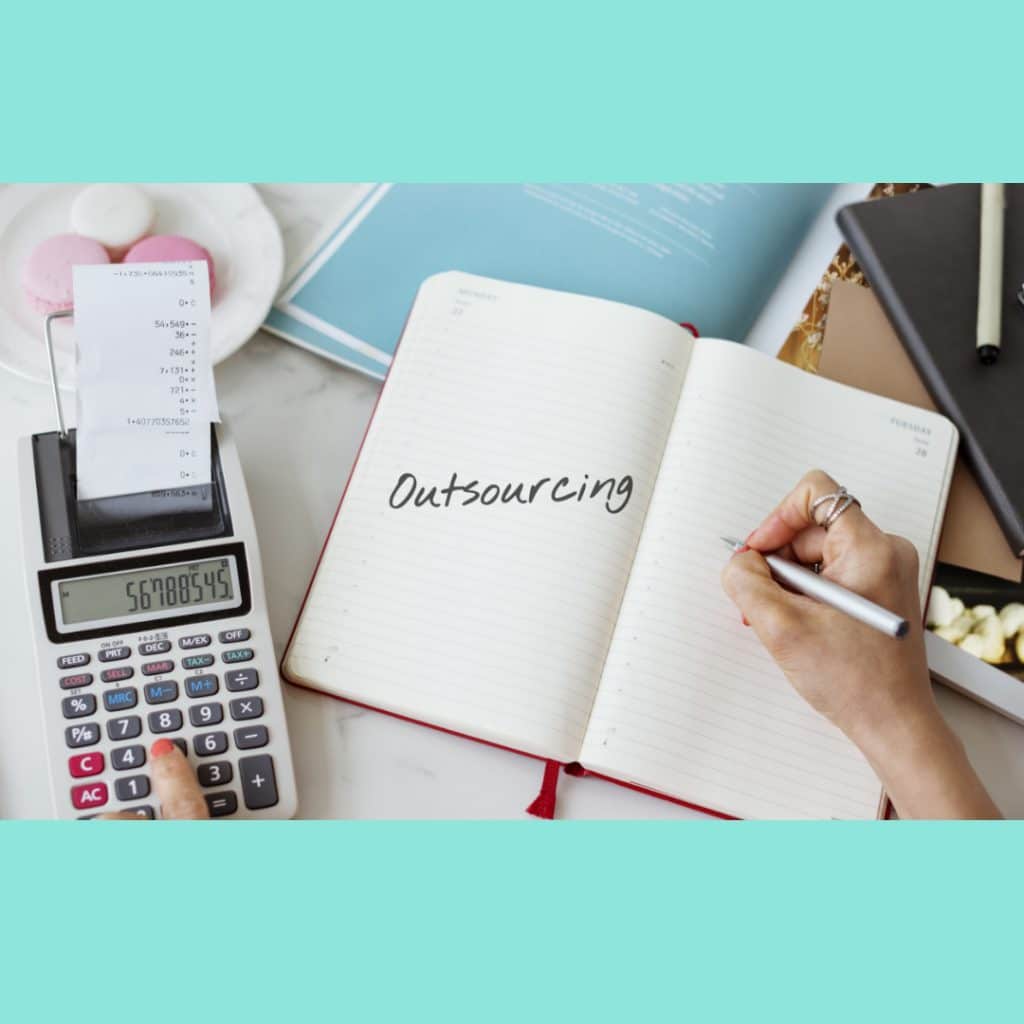 Calculate numbers in a notebook on outsourcing